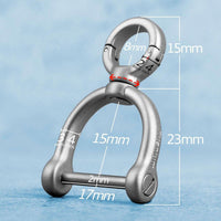 Key Ring<br> Titanium Stirrup Ring