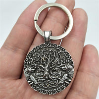 Porte Clé Arbre De Vie En Acier