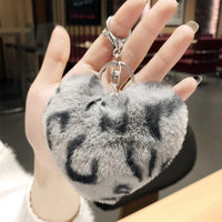 Porte-Clé Cœur <br> La Peluche Tigrée