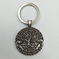 Porte Clé Arbre De Vie En Acier