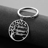 Porte-Clé Arbre de Vie Personnalisé