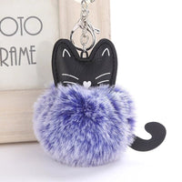 Porte-Clé Chat Pompon