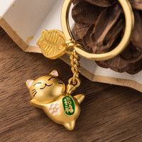 Porte-Clé Chat Porte-Bonheur Mani The Lucky Cat