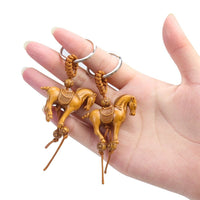 Porte-Clé Cheval Bois