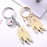 Porte Clé Chien Golden Retriever