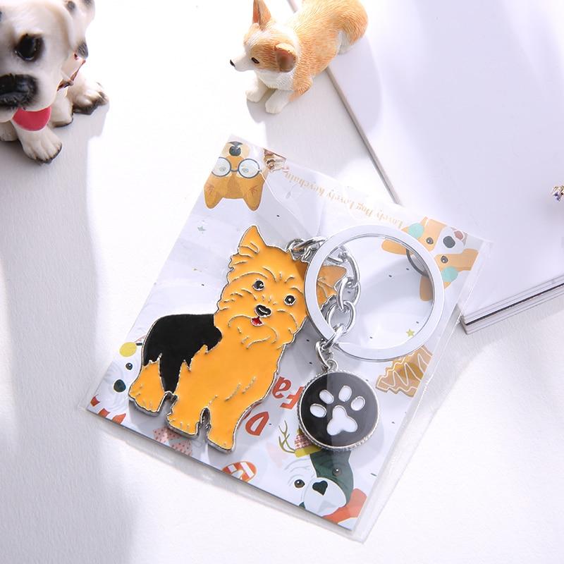 Porte-clés Yorkshire Terrier En Alliage émail Strass – Trop Mignon !