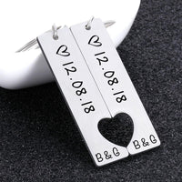 Personalisierter Pärchen-Schlüsselanhänger