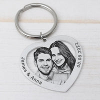 Porte-Clé Couple Photo
