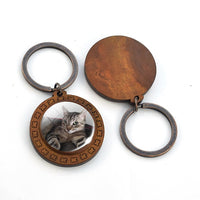 Porte-Clé en Bois Personnalisé Photo