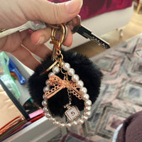 Porte-Clé Femme Pompon