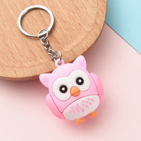 Porte-Clé Hibou Rose