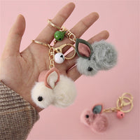 Porte-Clé Lapin Fourrure