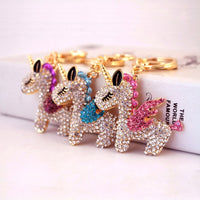 Porte-Clé Licorne Cristal