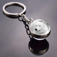 Porte-Clé Loup Blanc