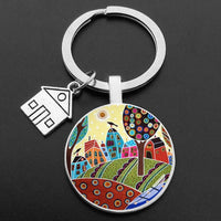 Porte Clef Maison Femme