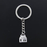 Porte Clé Maison Argent
