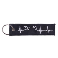 Porte Clé Moto Tissu