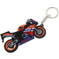 Porte Clé Moto Orange