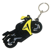 Porte Clef Moto Jaune