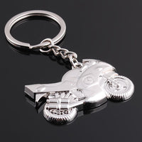 Porte Clef Moto Argent