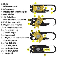 Porte-Clé 20 en 1