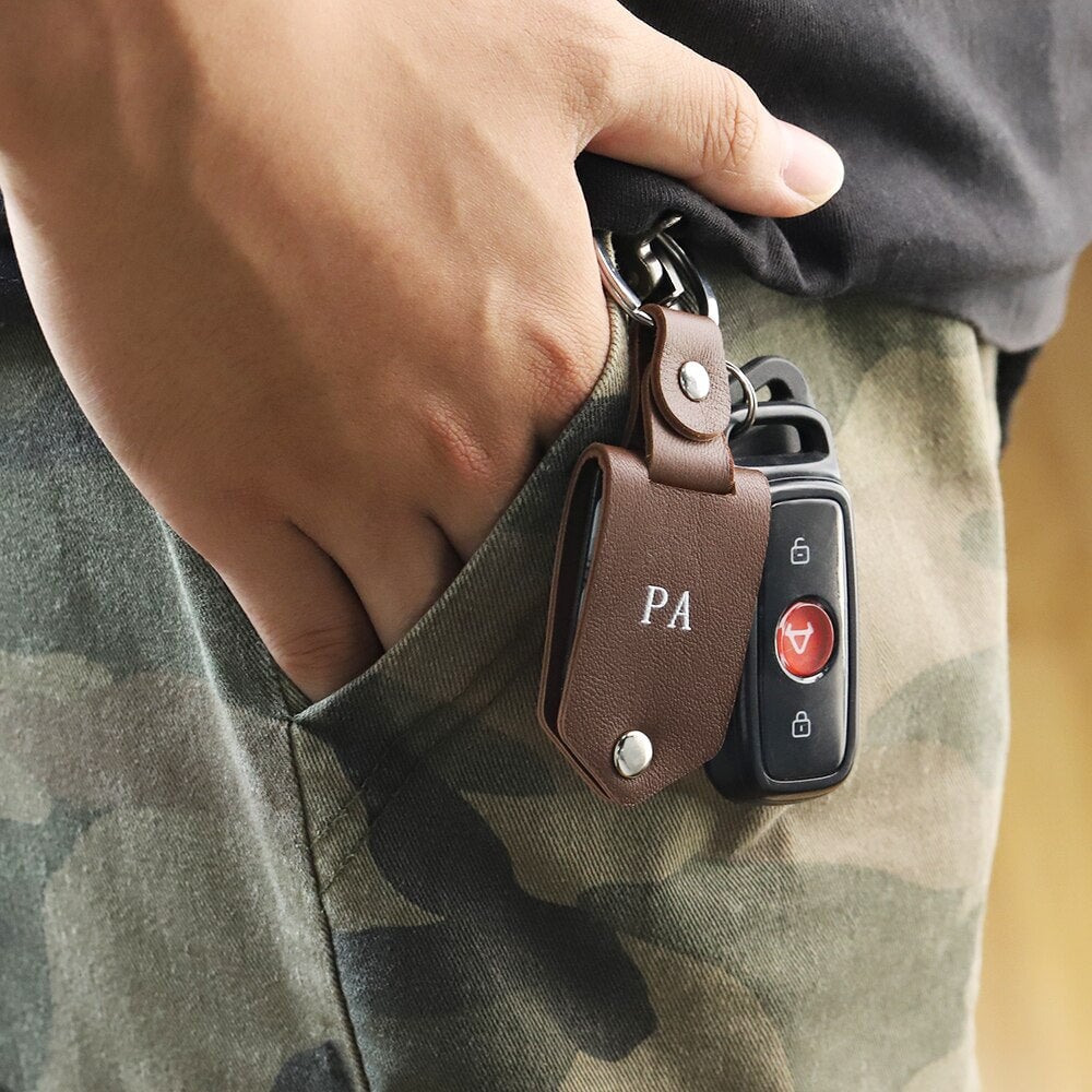 Porte-clé Personnalisable Avec Photo - Cœur En Cuir Synthétique - Cadeau Original
