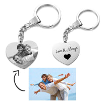 Porte-Clé Personnalisé Photo et Texte