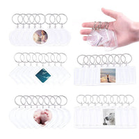 Porte-Clé Photo Transparent (lot de 5)