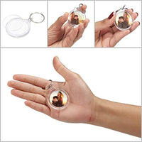 Porte-Clé Photo Transparent (lot de 5)