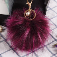 Porte-Clé Bordeau pompon