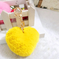 Porte-Clé Pompon avec Coeur