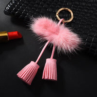 Pompon Poil Porte-Clé