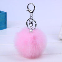 Porte-Clé Pompon Rose