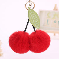 Porte-Clé Pompon Cerise