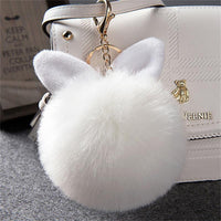 Porte-Clé Pompon oreilles Lapin