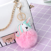 Porte-Clé Pompon Licorne