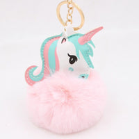 Porte-Clé Pompon Licorne