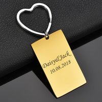 Porte-Clé Rectangulaire Personnalisé