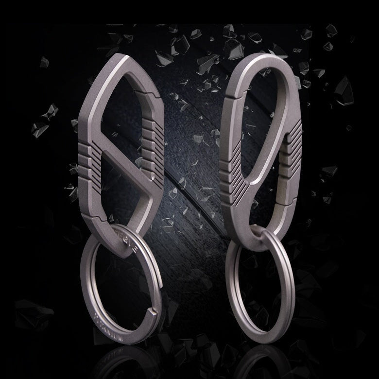 Porte-clé Mousqueton inox et laiton Porte-clé Mousqueton inox et laiton