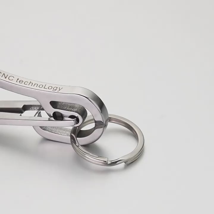 Lot De 30 Mousquetons Pivotants Inox Et Anneaux Porte-clés - Petits Fermoirs Robustes Pour Organisation Ou DIY - 8