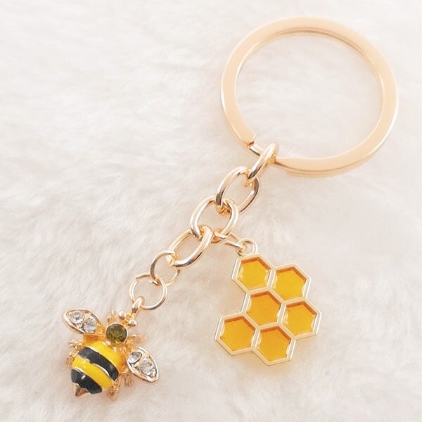 Palaufr Porte-Clés Abeille - Coffret De Cartes Motivantes Avec Porte