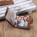 Porte-clés Mini Album Photo 24 Poches - Classeur Anneau Transparent Pour Photos, Tickets - Cadeau Original Anniversaire, Mariage, école - Format Compact 5x3,5 Cm - 8