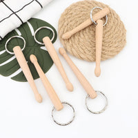 Porte-clés Mini Baguettes De Batterie - Bois Naturel - Fabriqué En France - ProOrca - 7