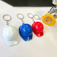 4 Porte-clés Mini Casque De Chantier - Accessoire Déco Thème Construction