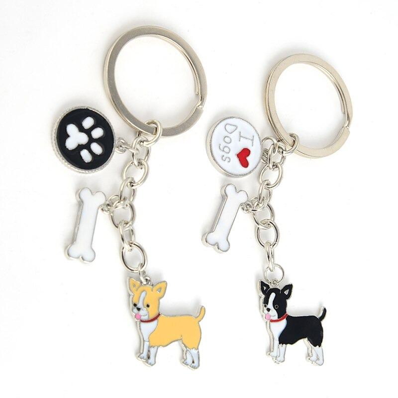 Porte-clés "J'aime Mon Chihuahua" Avec Breloque - Marque Mister Petlife - Neuf Avec étiquettes - Taille ~5cm