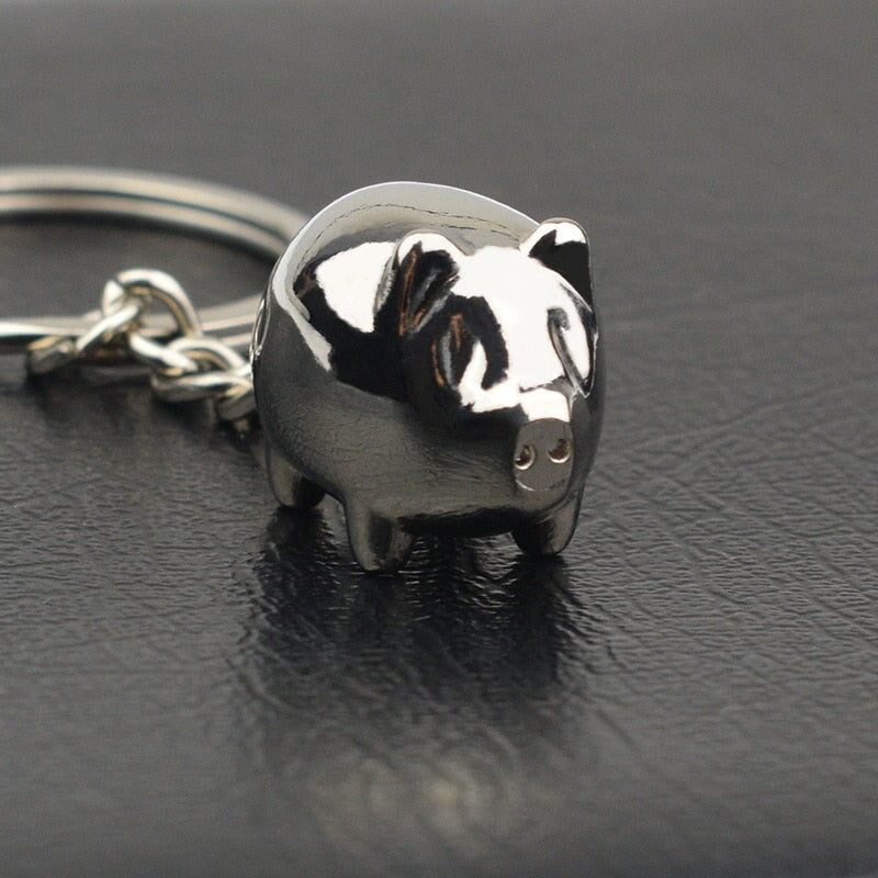 Metal Pig Keychain | The House of the Keychain – La Maison du Porte-Clé
