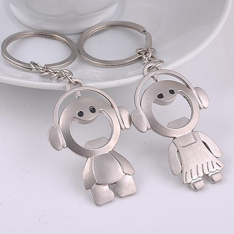 Porte Clé Couple Décapsuleur