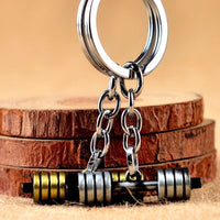 Porte-clés Décoratif Haltère Et Barre – En Résine/PP, Pour Sac, Sac à Dos, Porte-clés – Cadeau Sport, Fitness, Noël, Anniversaire