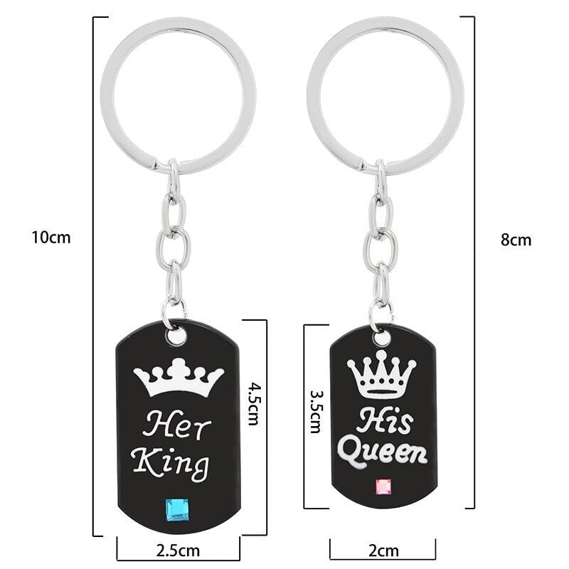 Porte Clé Couple King et Queen