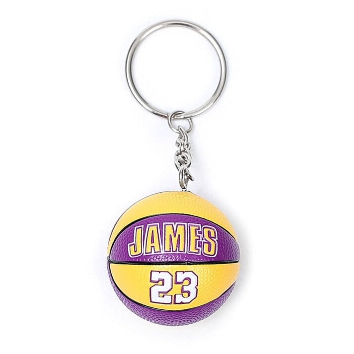 Porte-Clés Maillot Basket Personnalisable - Lakers Avec Nom Et Numéro | Métal Sublimé